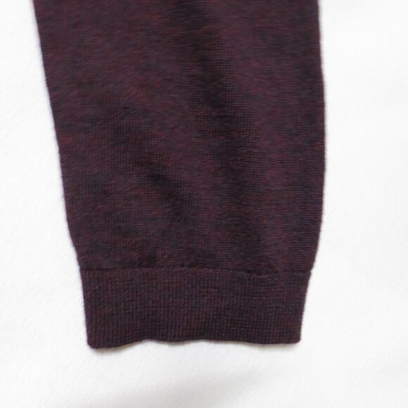 LOFT womens SWEATER purple TOP crew PLUM shirt WOOL CAREER casual SIZE M - Picture 3 of 10